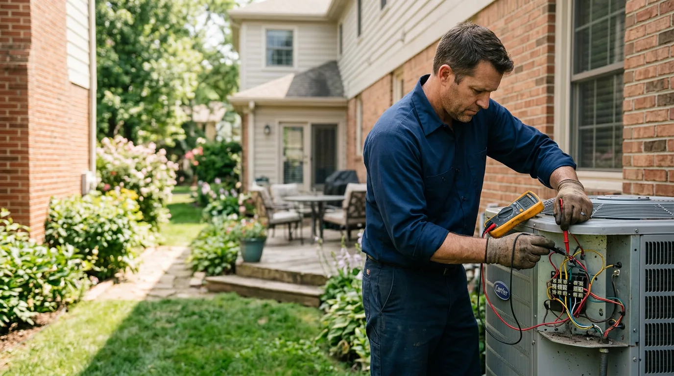 HVAC technician working near Kingston Springs, TN